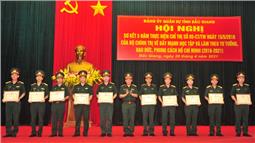 Đảng ủy Quân sự tỉnh Bắc Giang: Sơ kết 5 năm thực hiện Chỉ thị 05 của Bộ Chính trị